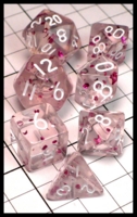 Dice : Dice - Dice Sets - Clear with Pink Glitter and White Numerals Mini - Temu Mar 2024